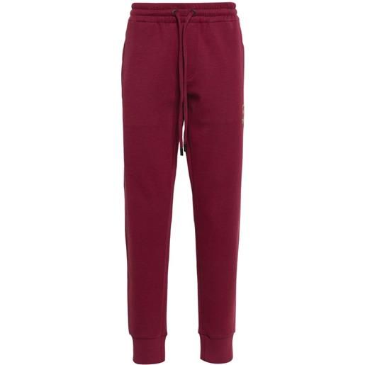 Dolce & Gabbana pantaloni sportivi con ricamo - rosso