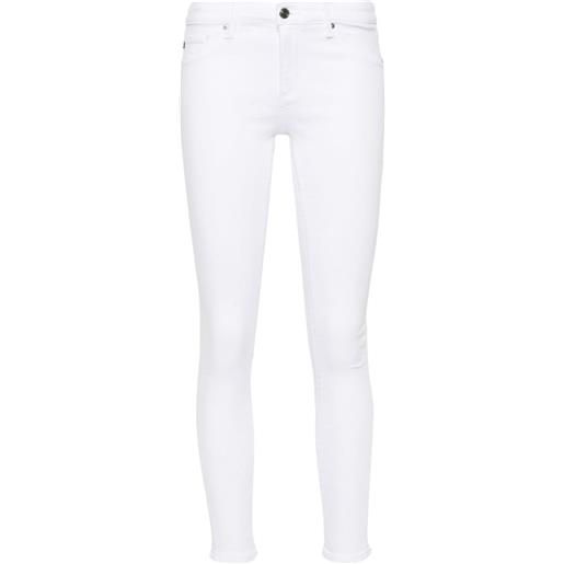 AG Jeans jeans skinny a vita media - bianco