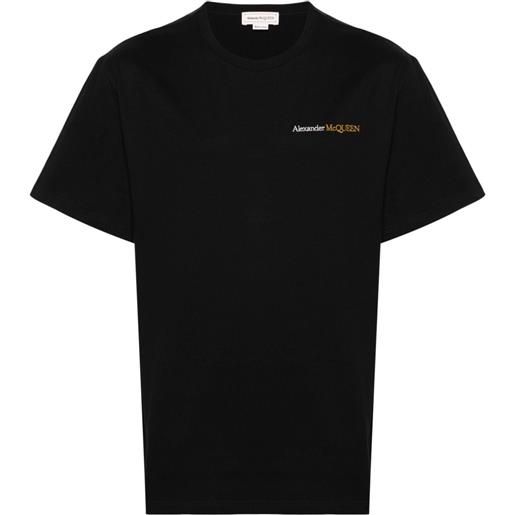 Alexander McQueen t-shirt con ricamo - nero