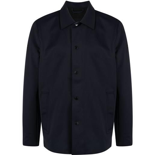Alpha Tauri giacca-camicia con applicazione - nero