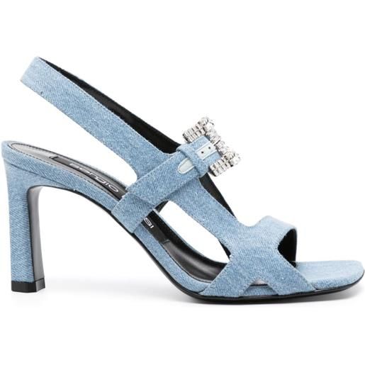 Sergio Rossi sandali denim 90mm - blu