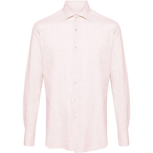 Xacus camicia active con colletto ampio - rosa