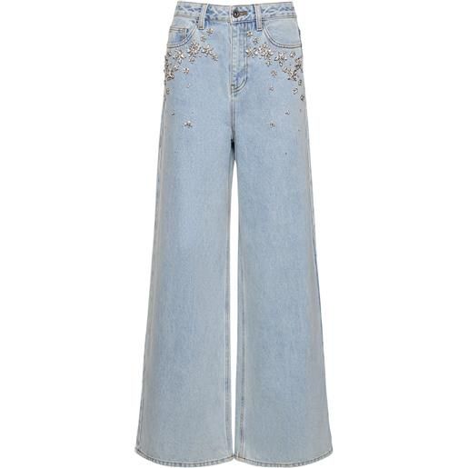SELF-PORTRAIT jeans svasati con decorazioni