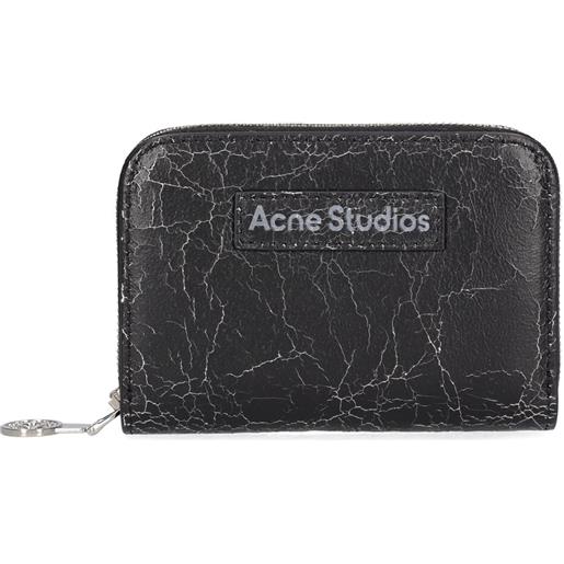 ACNE STUDIOS portafoglio acite in pelle con zip