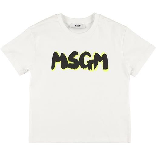 MSGM t-shirt in jersey di cotone con logo