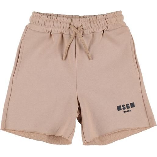 MSGM shorts in felpa di cotone