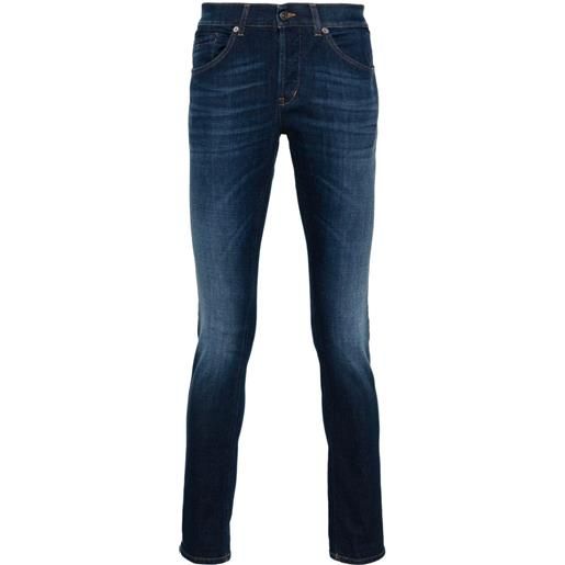 DONDUP jeans skinny george a vita bassa - blu