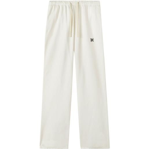 Palm Angels pantaloni con coulisse - bianco