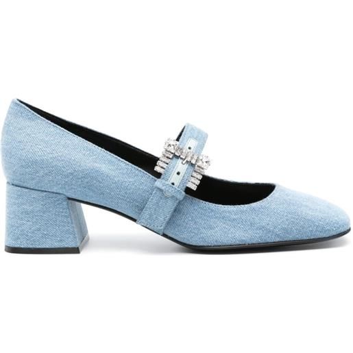 Sergio Rossi mary janes denim 50mm - blu