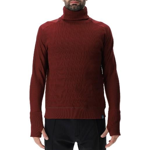 Uyn confident 2nd layer turtle neck sweater rosso xs uomo