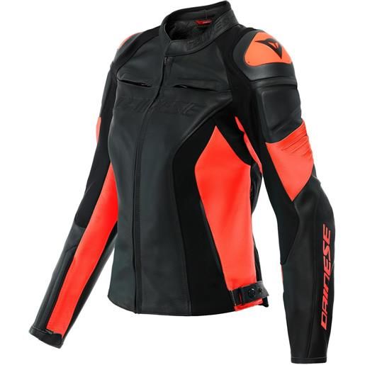 Dainese giacca racing 4 lady black fluo-red | dainese