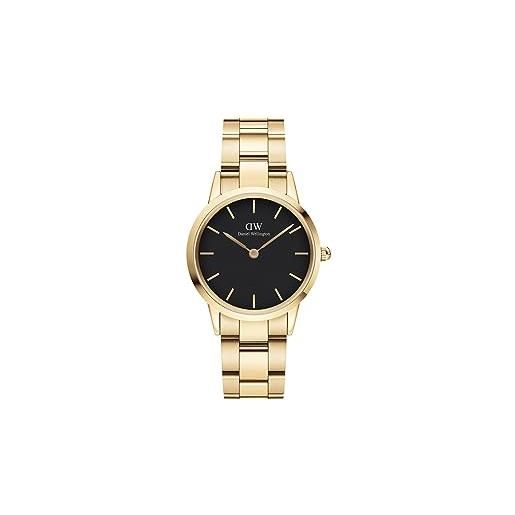 Daniel Wellington iconic orologi 32mm double plated stainless steel (316l) gold