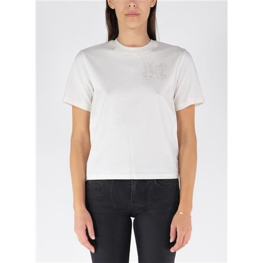 PALM ANGELS t-shirt monogram fitted tee donna