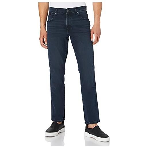 Wrangler texas slim jeans, blu (stonewash), 34w / 36l uomo