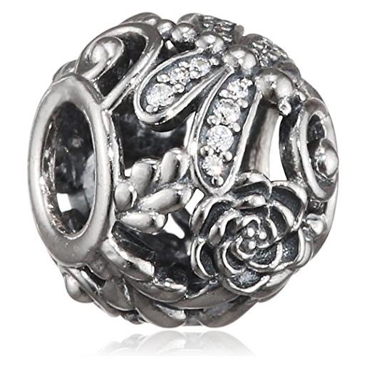 Pandora forma Pandora perle, argento 791733cz femmina nazione libellule