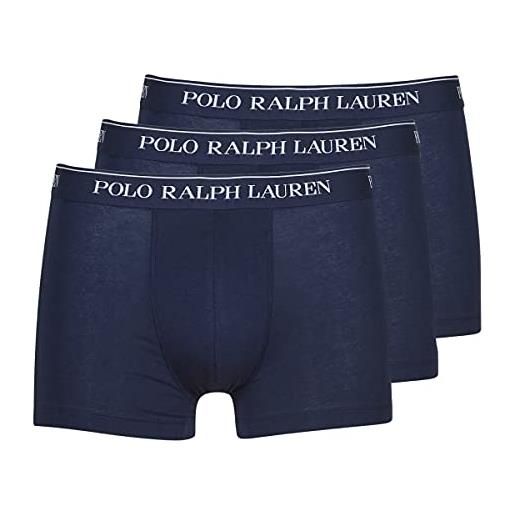 Polo ralph lauren 3 pack trunks pantaloncini, blau (3pk cr nvy b43na), s (pacco da 3) uomo