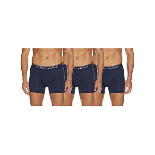 Polo ralph lauren 3 pack trunks pantaloncini, blau (3pk cr nvy b43na), l (pacco da 3) uomo
