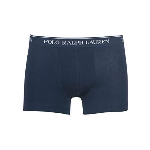 Polo ralph lauren da uomo 3 pack boxer trunks (s, black-white-grey)