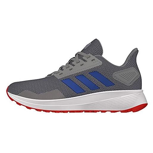 Adidas duramo 9 k, sneaker, grey three f17/blue/active red, 36 2/3 eu