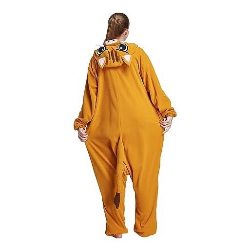 GZHOK animal onesie frog cosplay costume natale halloween pajama for unisex adults teens kids sleepwear, verde, m