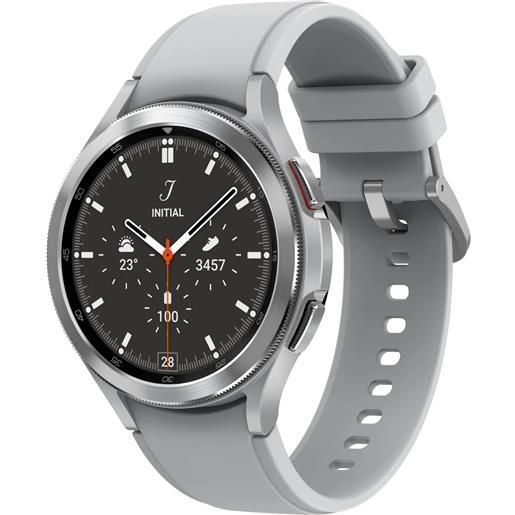 Samsung smartwatch Samsung galaxy watch4 classic 3,56 cm (1.4) oled 46 mm digitale 450 x pixel touch screen 4g argento wi-fi gps (satellitare) [sm-r895fzsadbt]