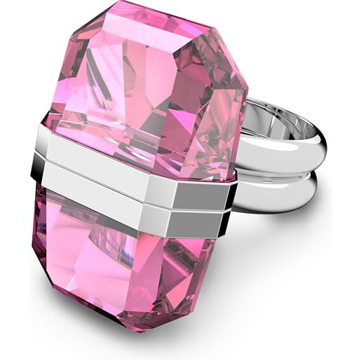 SWAROVSKI anello lucent mis. 60 rosa placcato rodio 5633636