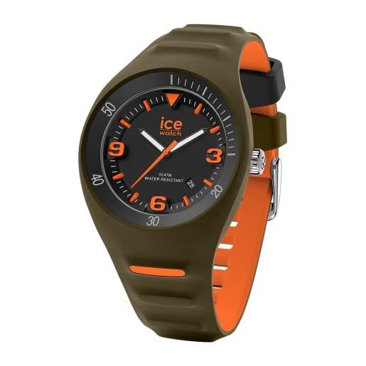 Ice-watch - p. Leclercq khaki orange - orologio verde da uomocon cinturino in silicone - 020886 (medium)