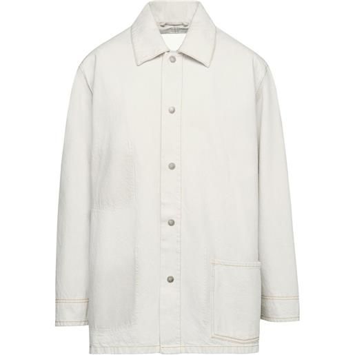 Maison Margiela giacca-camicia selvedge denim - bianco