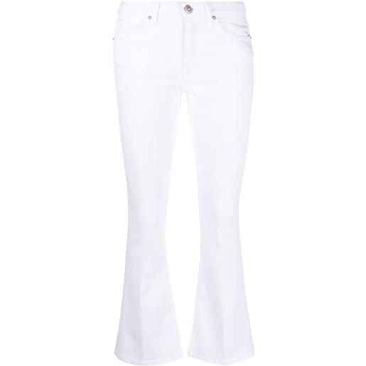 DONDUP jeans crop svasati - bianco