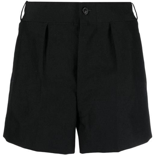 Maison Margiela shorts con logo - nero