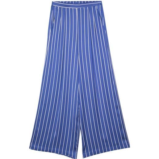 Semicouture pantaloni a righe - blu