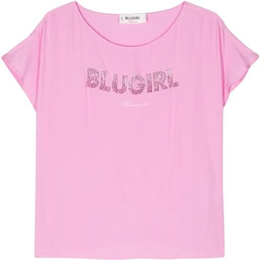 Blugirl tunica con decorazione - rosa