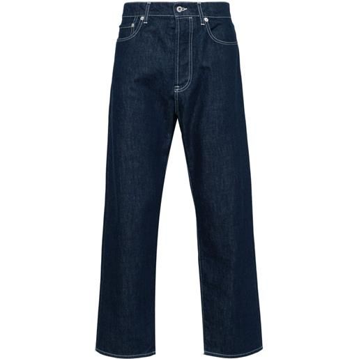 Kenzo jeans asagao dritti a vita media - blu