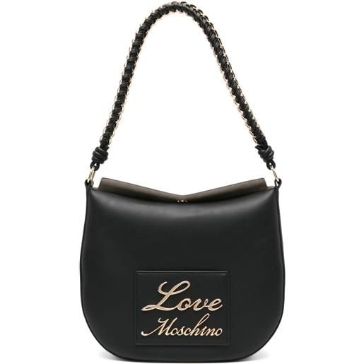 Love Moschino borsa a spalla con logo - nero