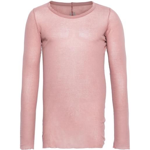 Rick Owens t-shirt lunga - rosa