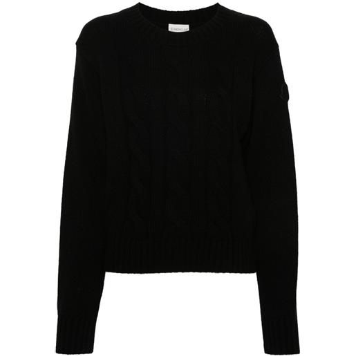Moncler maglione con applicazione - nero