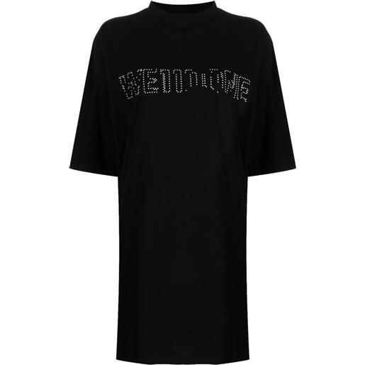 We11done t-shirt con logo - nero