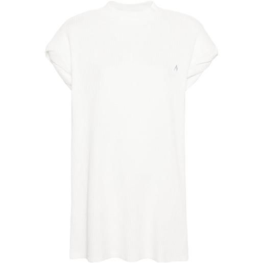 The Attico t-shirt con spalline strutturate - bianco