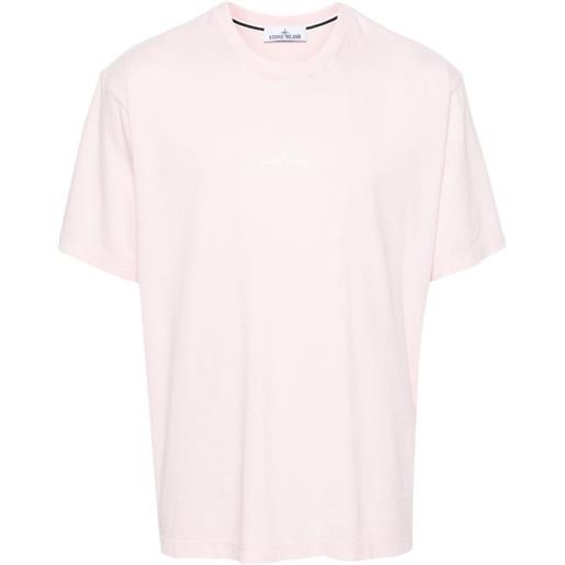 Stone Island t-shirt con stampa - rosa