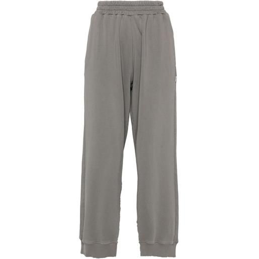 MM6 Maison Margiela pantaloni sportivi dritti - grigio