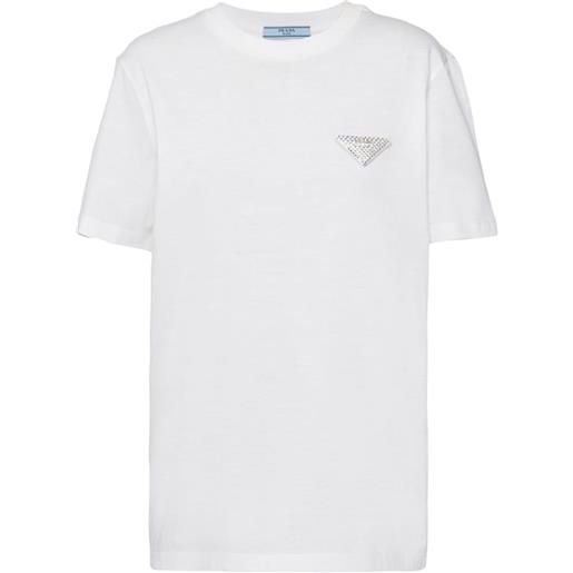 Prada t-shirt con decorazione - bianco
