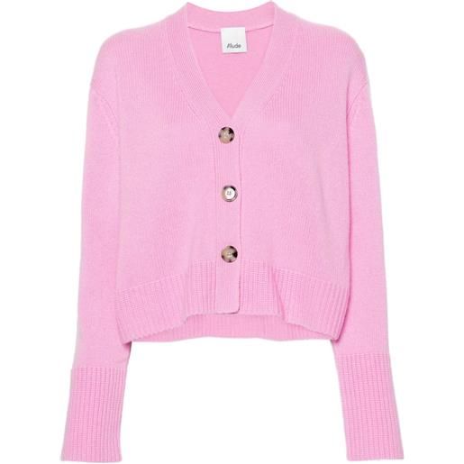 Allude cardigan con scollo a v - rosa