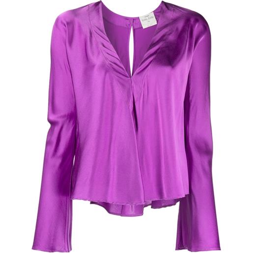 Forte Forte blusa con scollo a v - viola