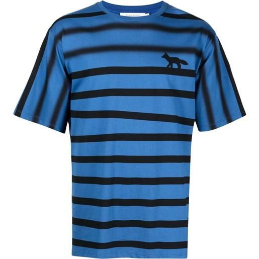 Maison Kitsuné t-shirt con stampa - blu