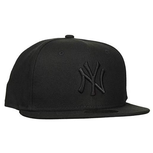 New Era mlb basic ny yankees 59fifty fitted - cappello con visiera, nero (black), 6 5/8