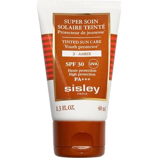 Sisley cura della pelle cura del sole super soin solaire teinté spf 30 no. 3 amber