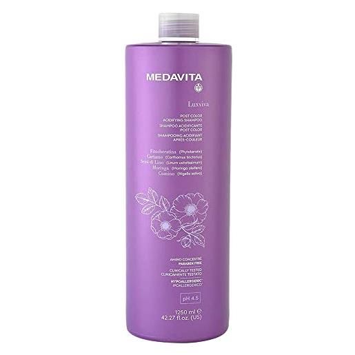 Medavita luxviva post color shampoo 1250ml - shampoo per capelli colorati