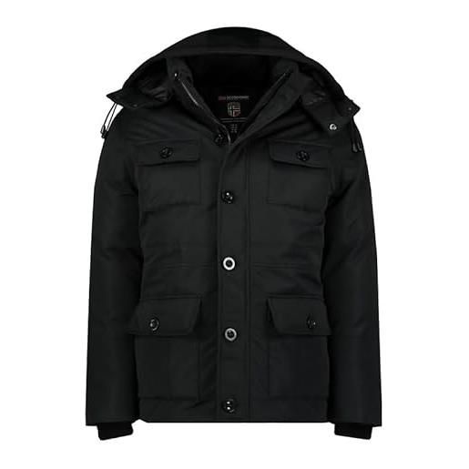 Geographical Norway coucou men - giacca uomo imbottita calda autunno-invernale - cappotto caldo - giacche antivento a maniche lunghe e tasche - abito ideale per uomini (grigio scuro s)