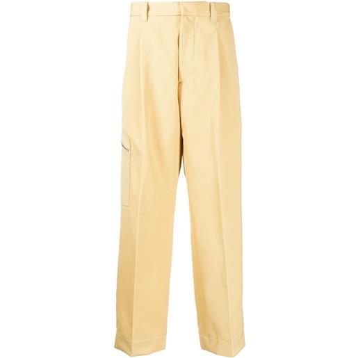 OAMC pantaloni dritti - giallo