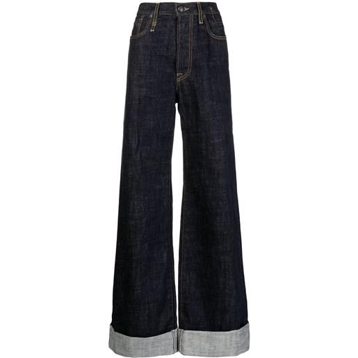 R13 jeans a gamba ampia - blu